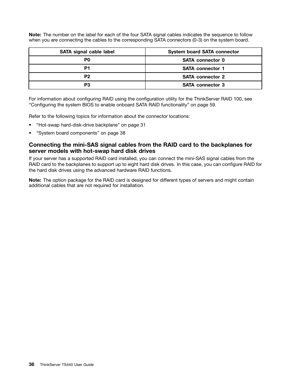 Lenovo ThinkServer TS440 User Manual | Page 48 / 196