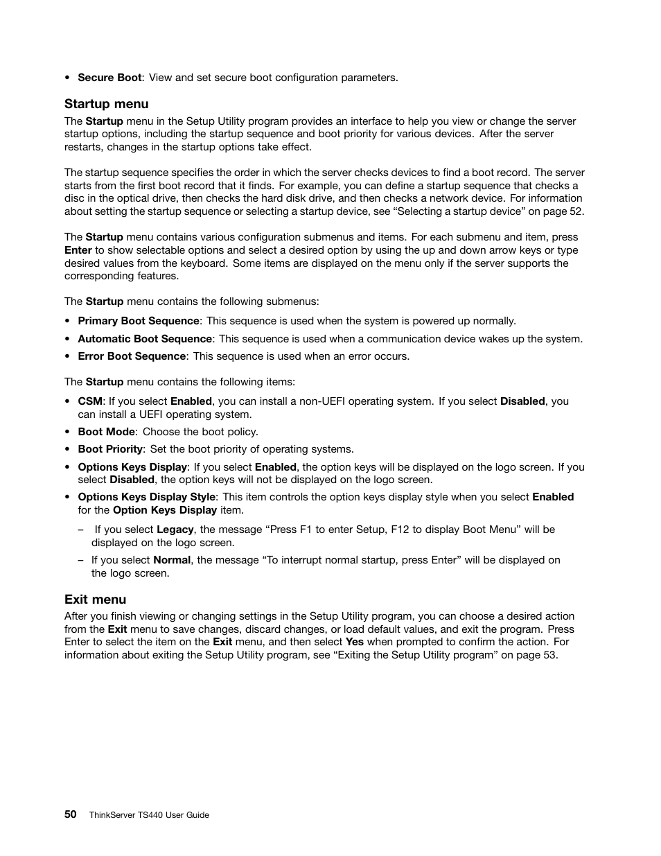 Lenovo ThinkServer TS440 User Manual | Page 62 / 196