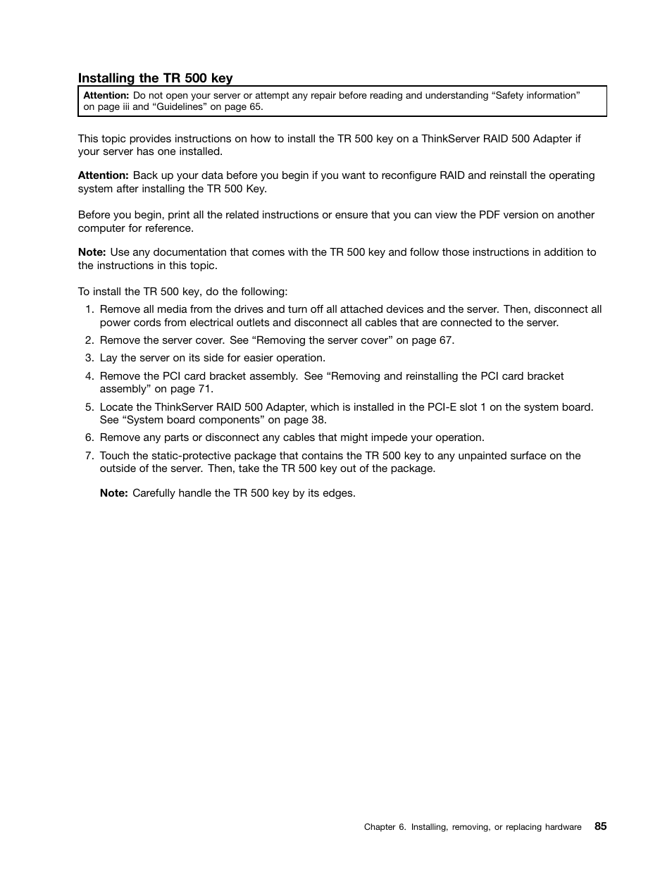 Lenovo ThinkServer TS440 User Manual | Page 97 / 196