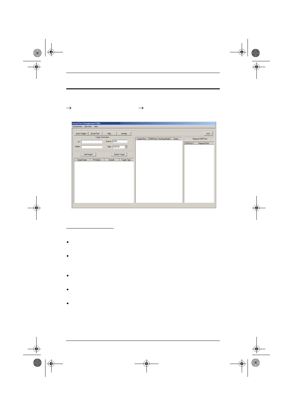 Real com port management - windows, Dialog box layout, Real com port management – windows | ATEN NETTM SN0108 User Manual | Page 84 / 109