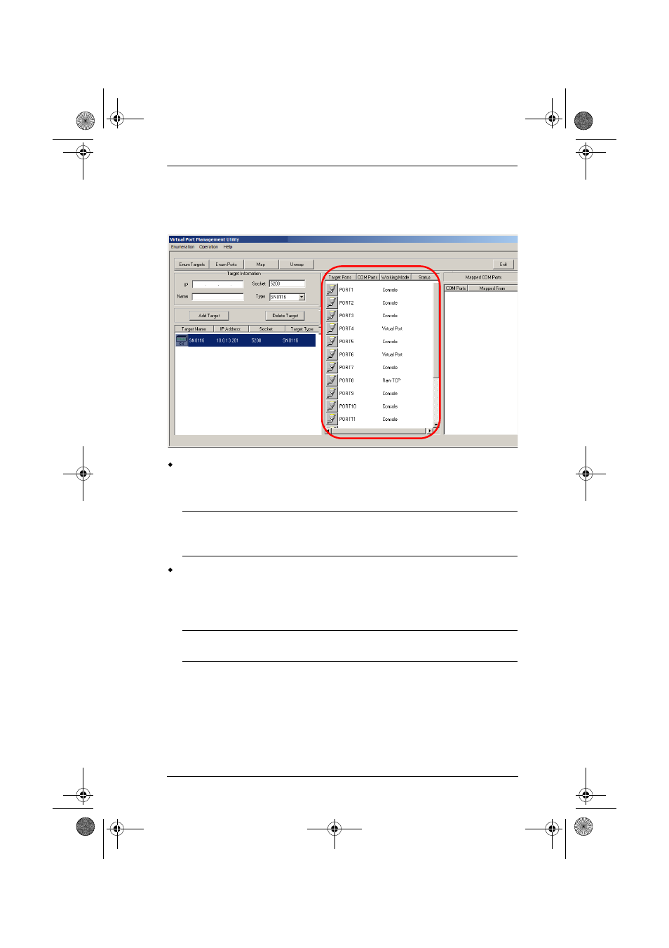 Port list | ATEN NETTM SN0108 User Manual | Page 87 / 109
