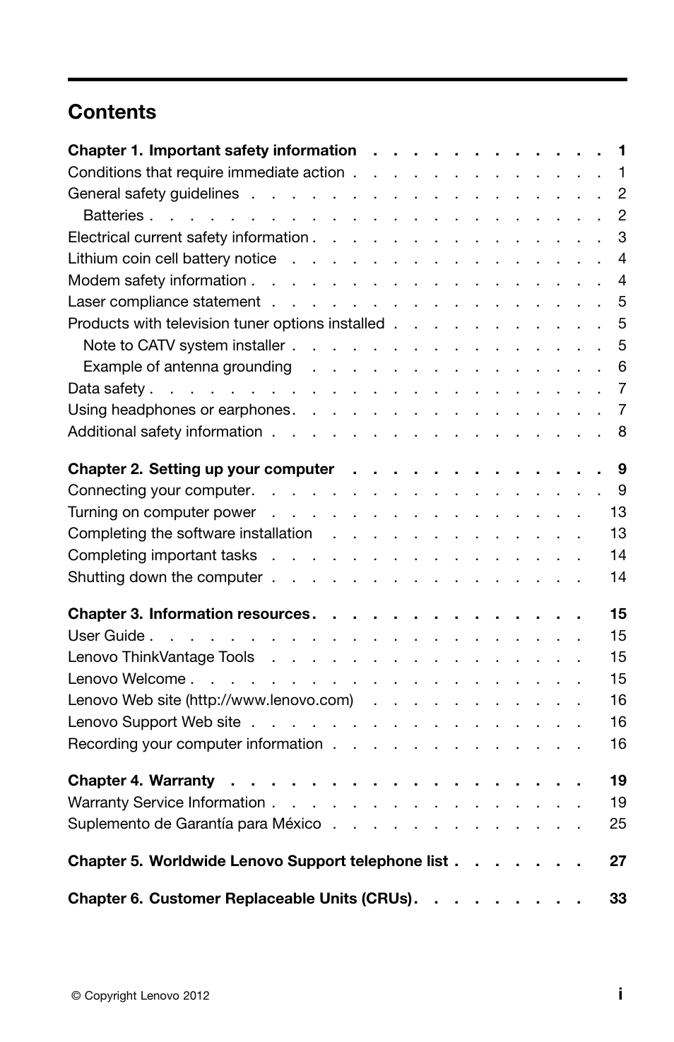 Lenovo ThinkCentre M82 User Manual | Page 3 / 230