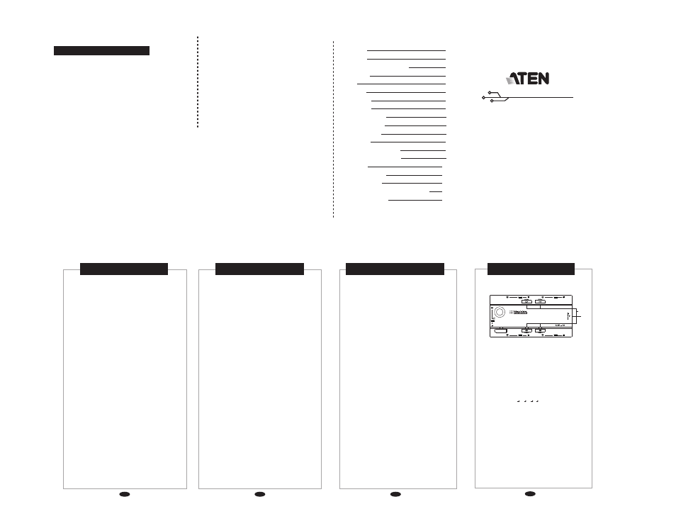 ATEN CS-14 User Manual | 2 pages