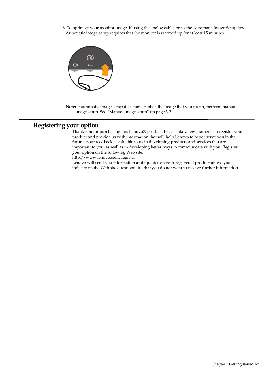 Figure, Registering your option | Lenovo ThinkVision E1922 18.5 inch LED Backlit LCD Monitor User Manual | Page 10 / 33