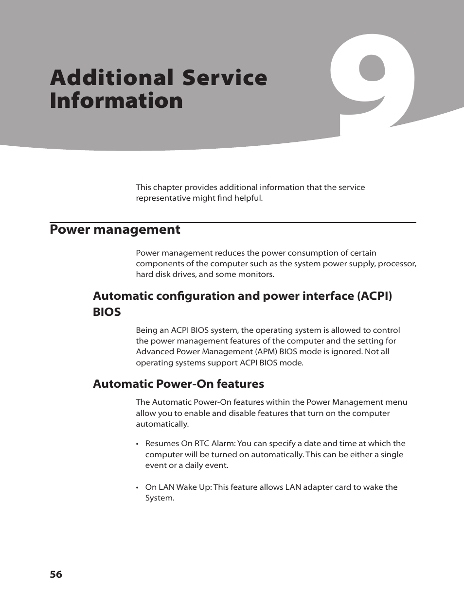 Additional service information | Lenovo C205 All-In-One User Manual | Page 58 / 60