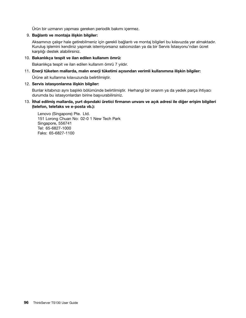 Lenovo ThinkServer TS130 User Manual | Page 108 / 118