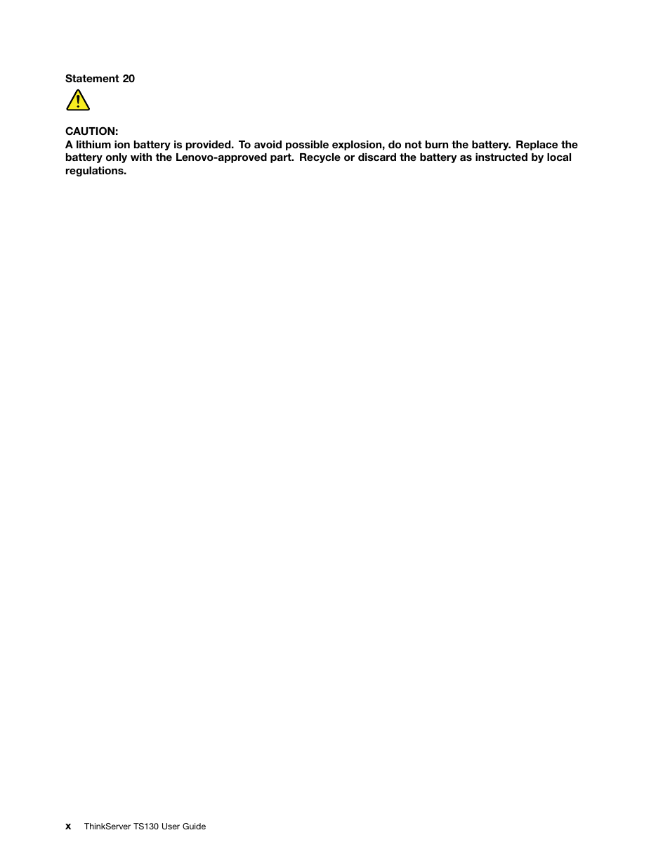 Lenovo ThinkServer TS130 User Manual | Page 12 / 118