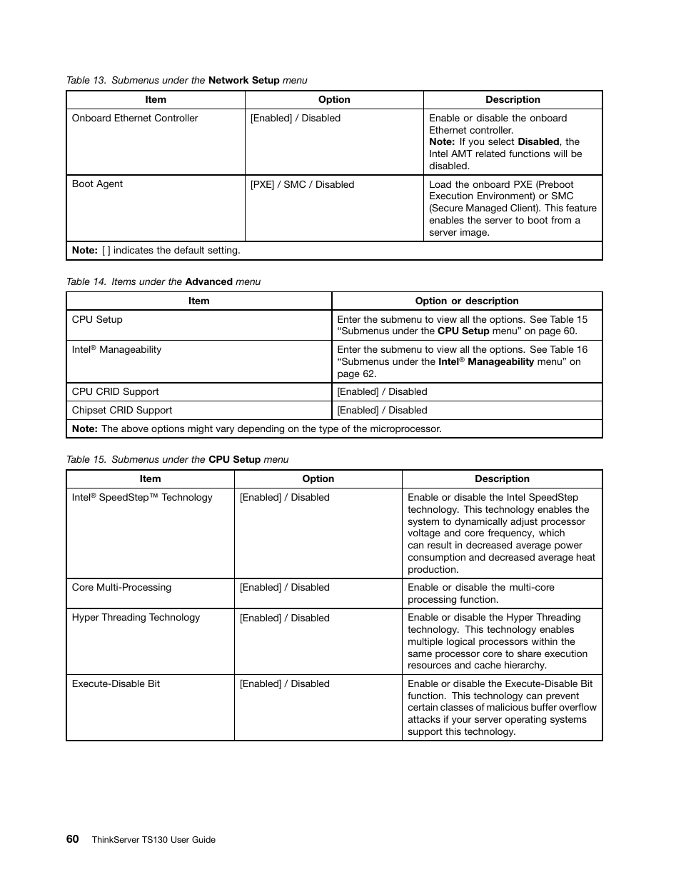 Lenovo ThinkServer TS130 User Manual | Page 72 / 118