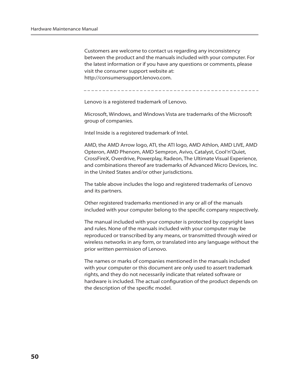 Lenovo 3000 C100 All-In-One User Manual | Page 52 / 52