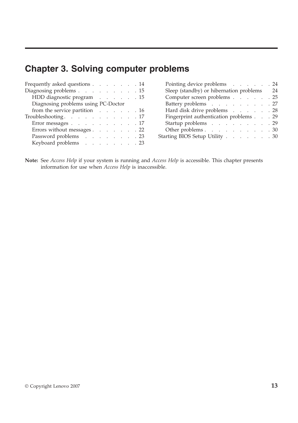 Chapter 3. solving computer problems | Lenovo ThinkPad Reserve Edition User Manual | Page 23 / 80