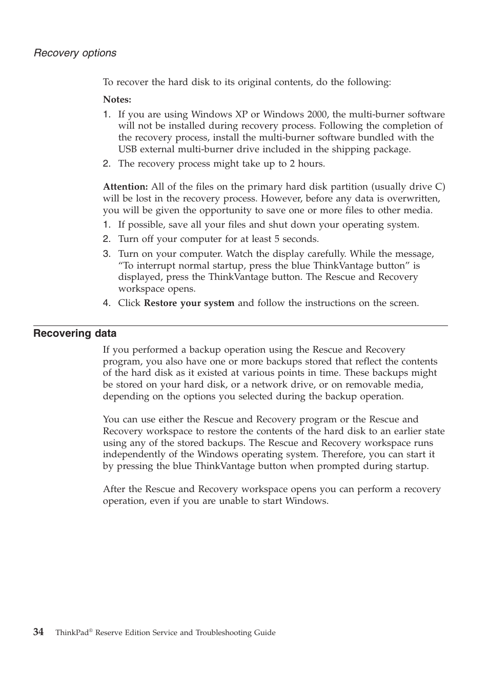 Lenovo ThinkPad Reserve Edition User Manual | Page 44 / 80