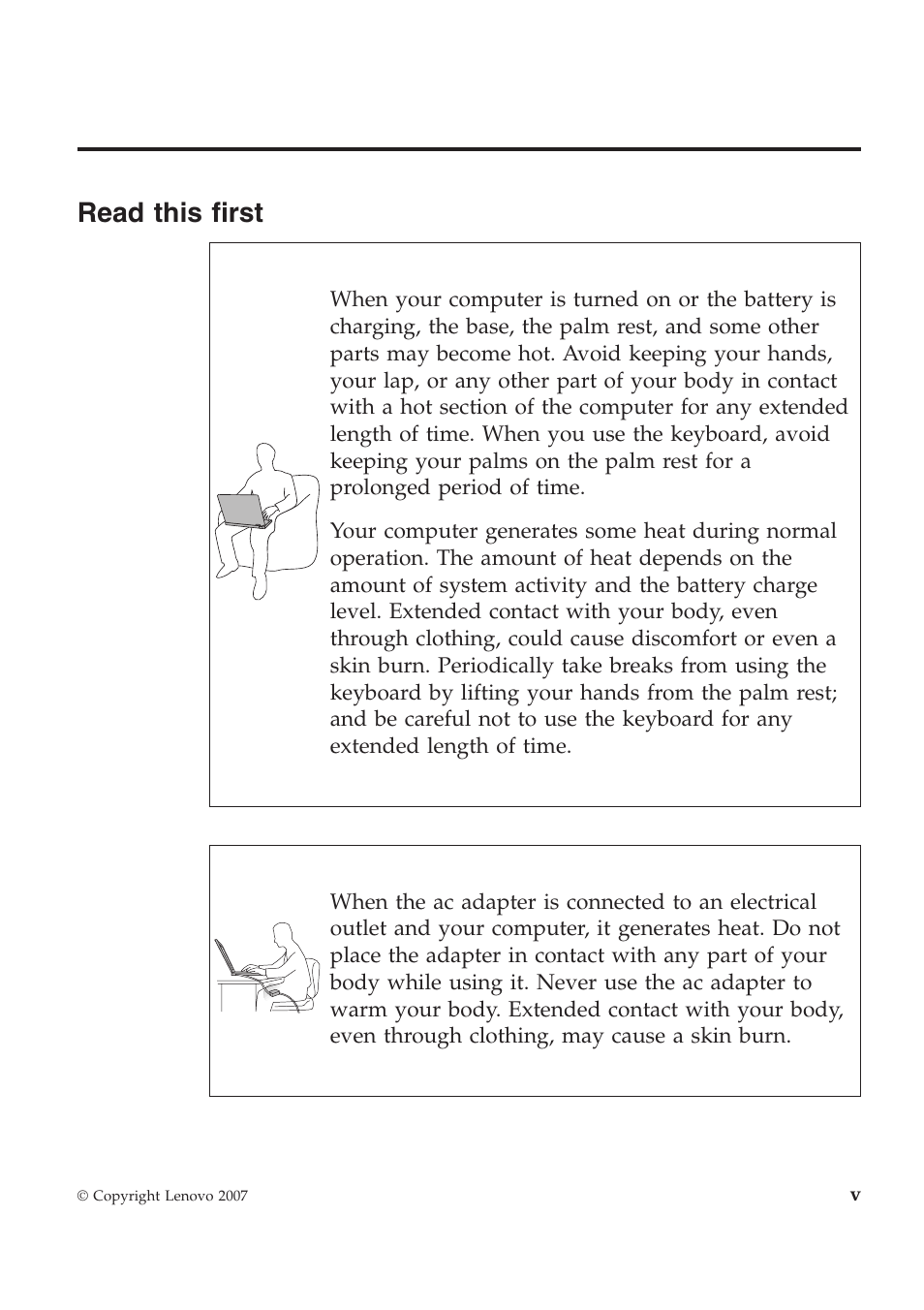 Read this first | Lenovo ThinkPad Reserve Edition User Manual | Page 7 / 80