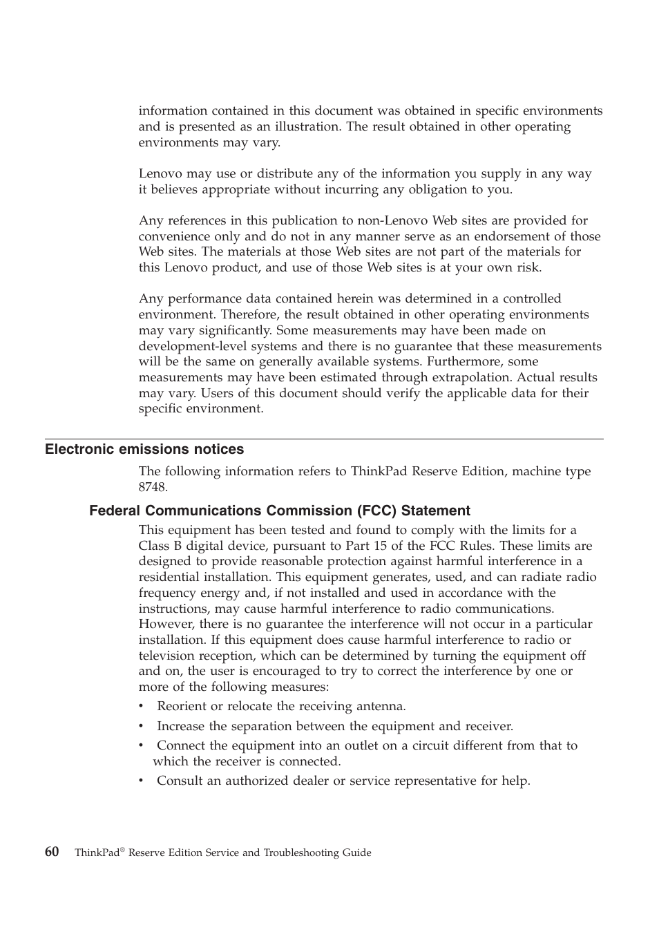 Lenovo ThinkPad Reserve Edition User Manual | Page 70 / 80