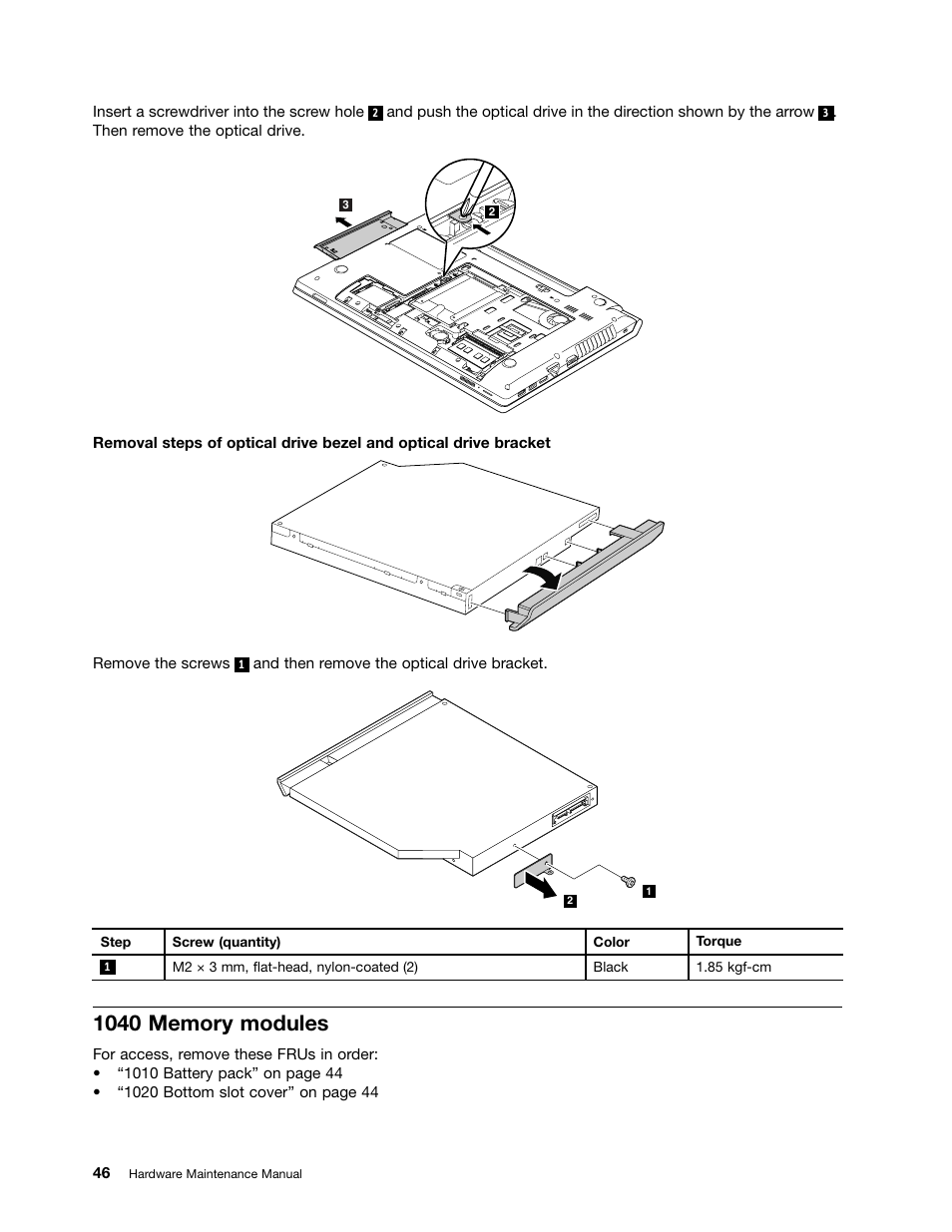 1040 memory modules | Lenovo B590 Notebook User Manual | Page 52 / 104