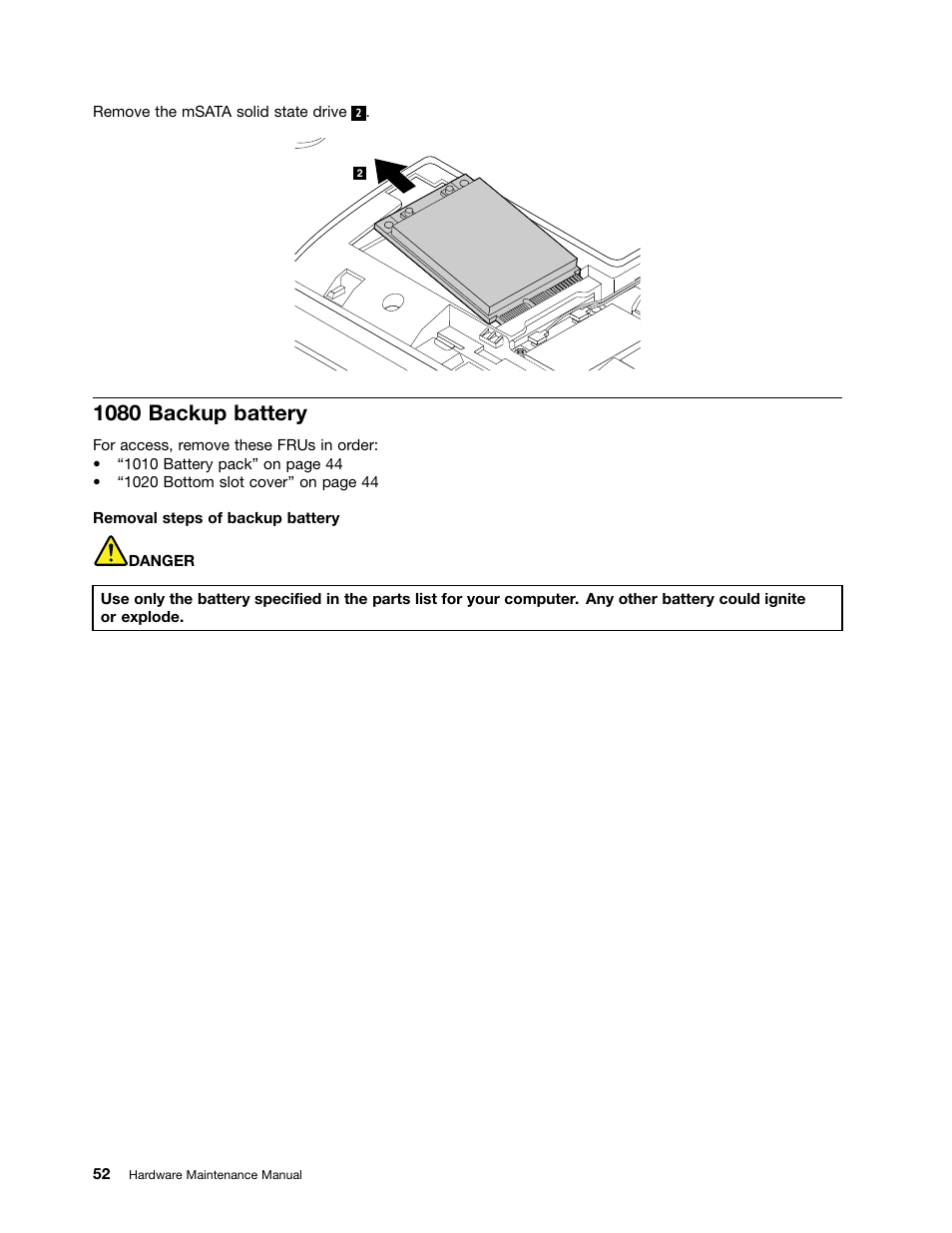 1080 backup battery | Lenovo B590 Notebook User Manual | Page 58 / 104