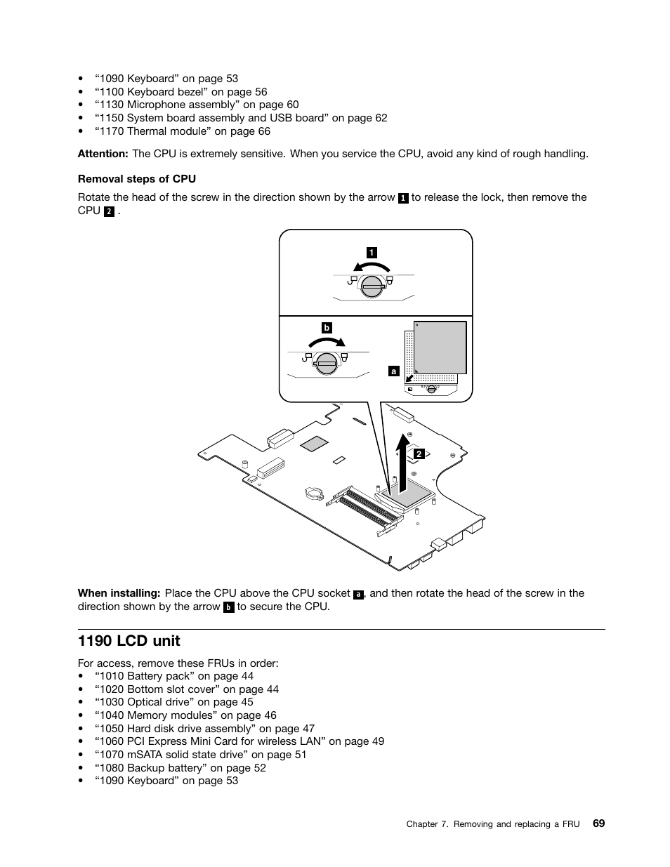 1190 lcd unit | Lenovo B590 Notebook User Manual | Page 75 / 104