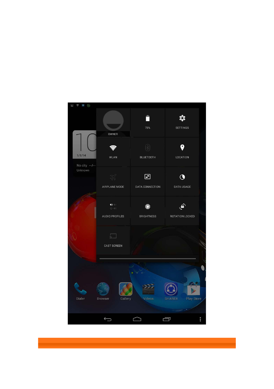 Recent apps | Lenovo A8-50 Tablet User Manual | Page 8 / 28