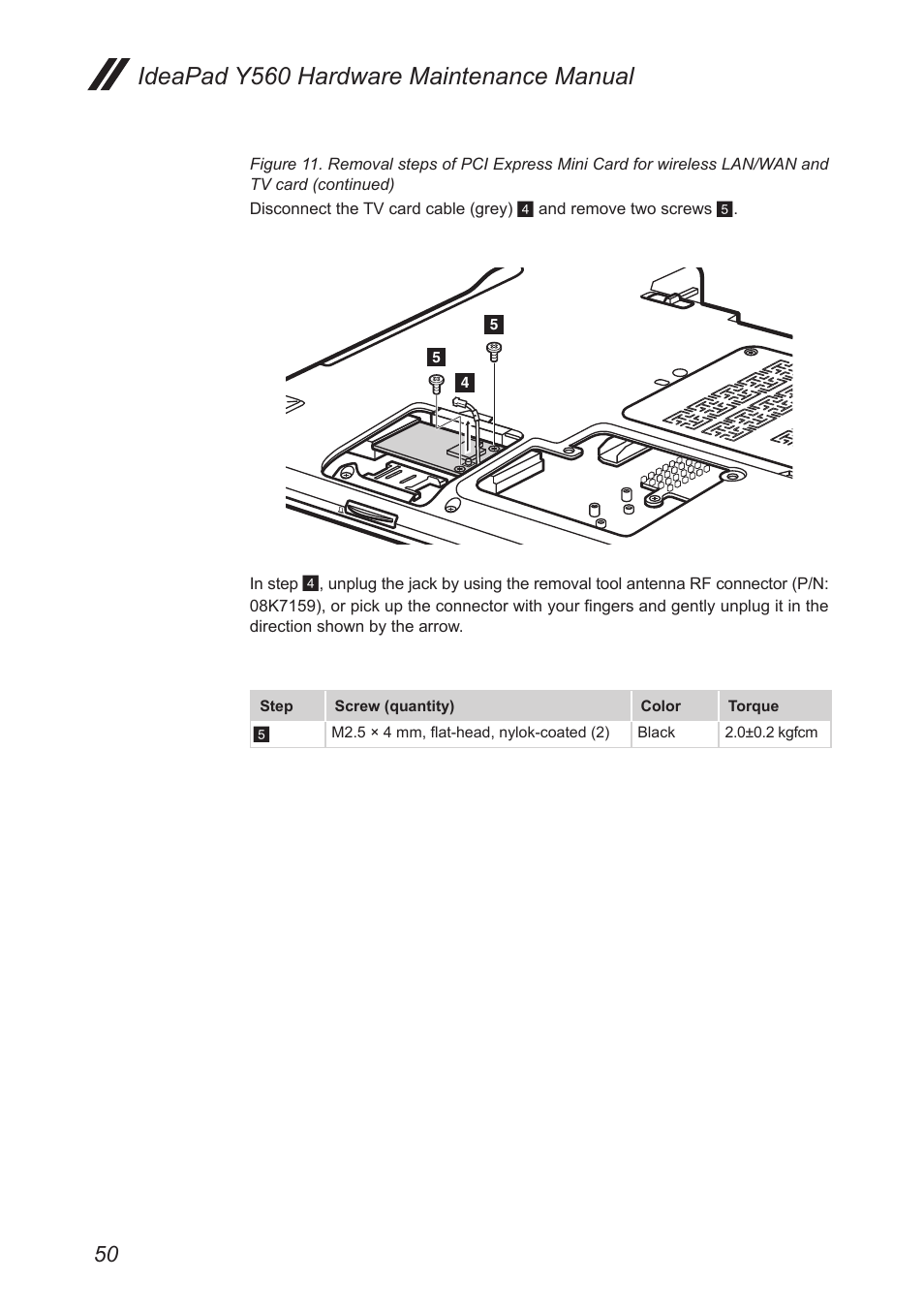 Ideapad y560 hardware maintenance manual | Lenovo IdeaPad Y560 User Manual | Page 54 / 103