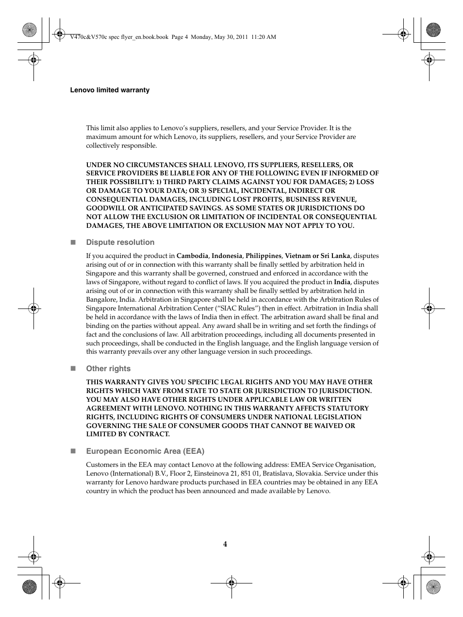 Lenovo V470c Notebook User Manual | Page 4 / 16