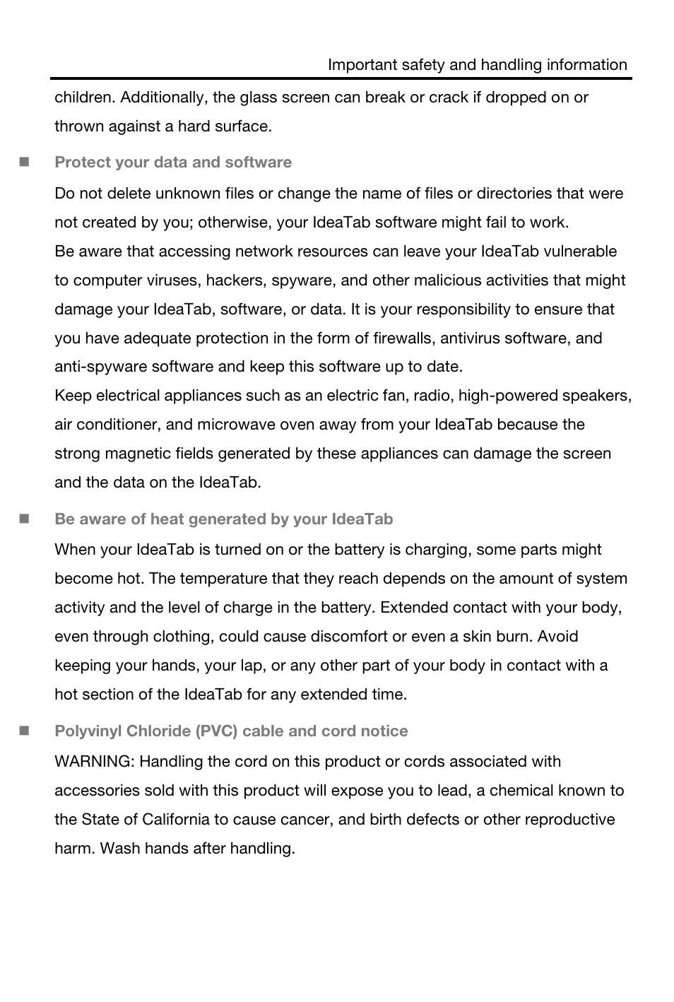 Lenovo A3000 Tablet User Manual | Page 8 / 23