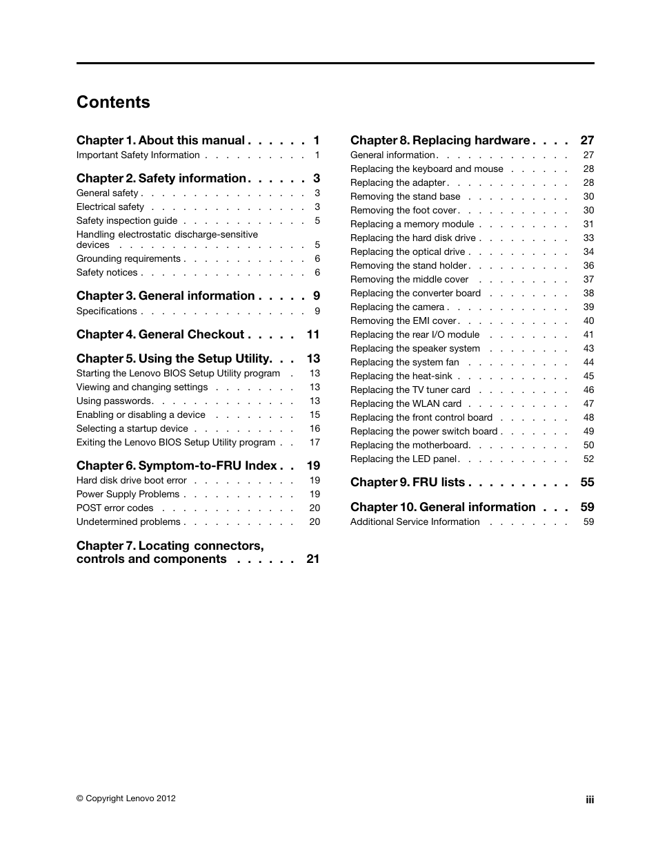 Lenovo C445 All-in-One User Manual | Page 5 / 65