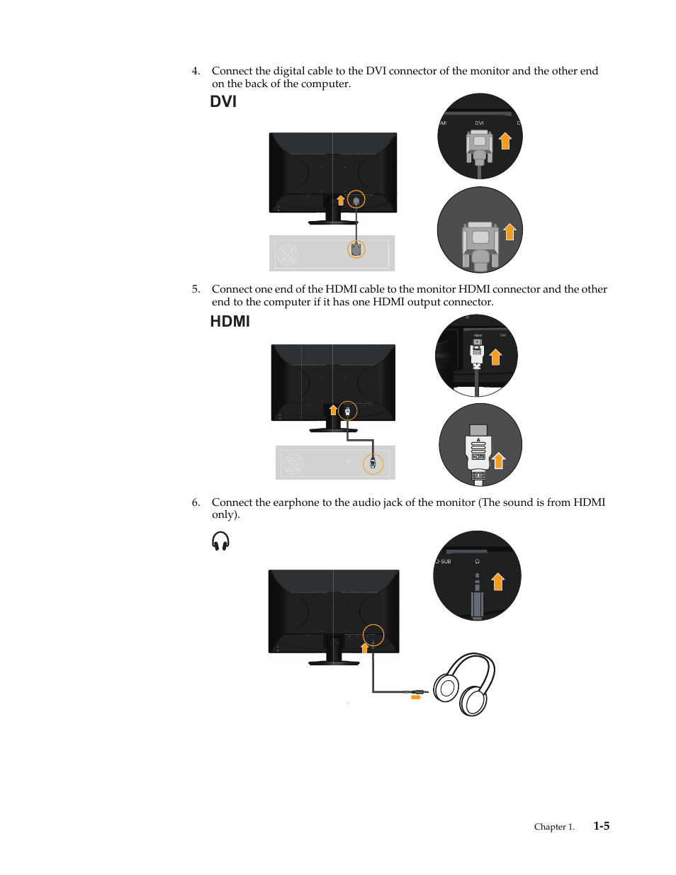 Hdmi | Lenovo LI2331 Wide Flat Panel Monitor User Manual | Page 9 / 31