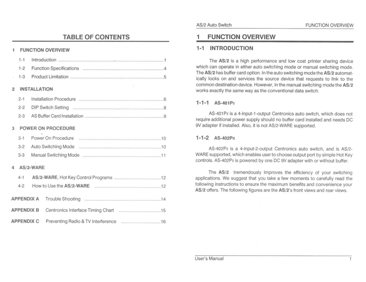 ATEN AS-402PII User Manual | Page 3 / 11