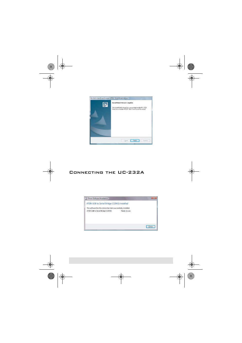 Connecting the uc-232a | ATEN UC-232A User Manual | Page 13 / 20