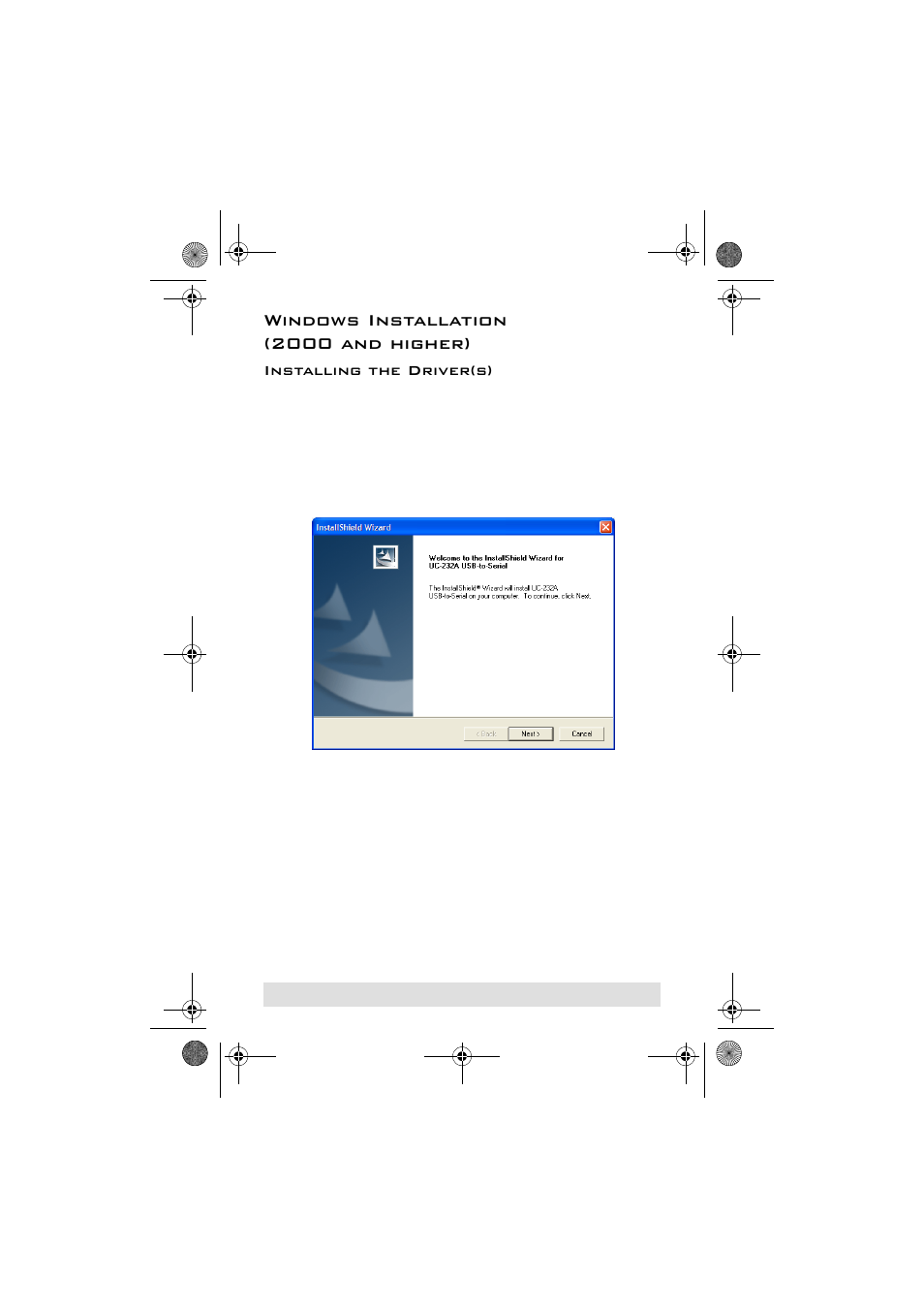 Windows installation (2000 and higher), Installing the driver(s) | ATEN UC-232A User Manual | Page 7 / 20