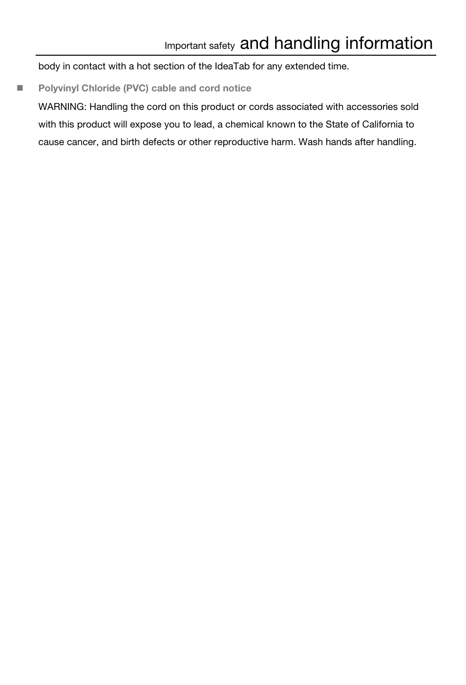 And handling information | Lenovo S6000 Tablet User Manual | Page 8 / 22