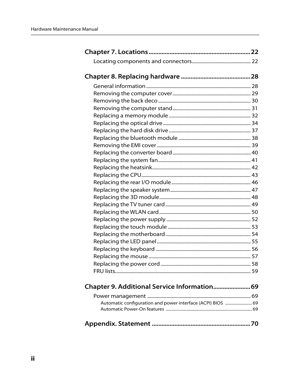 Lenovo IdeaCentre B520 User Manual | Page 2 / 73