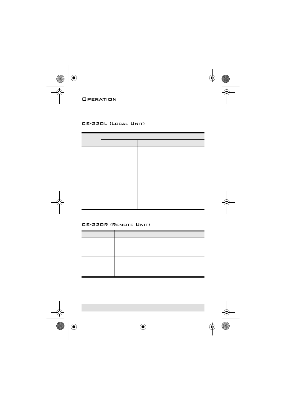 Operation, Ce-220l (local unit), Ce-220r (remote unit) | ATEN CE-220L User Manual | Page 11 / 14