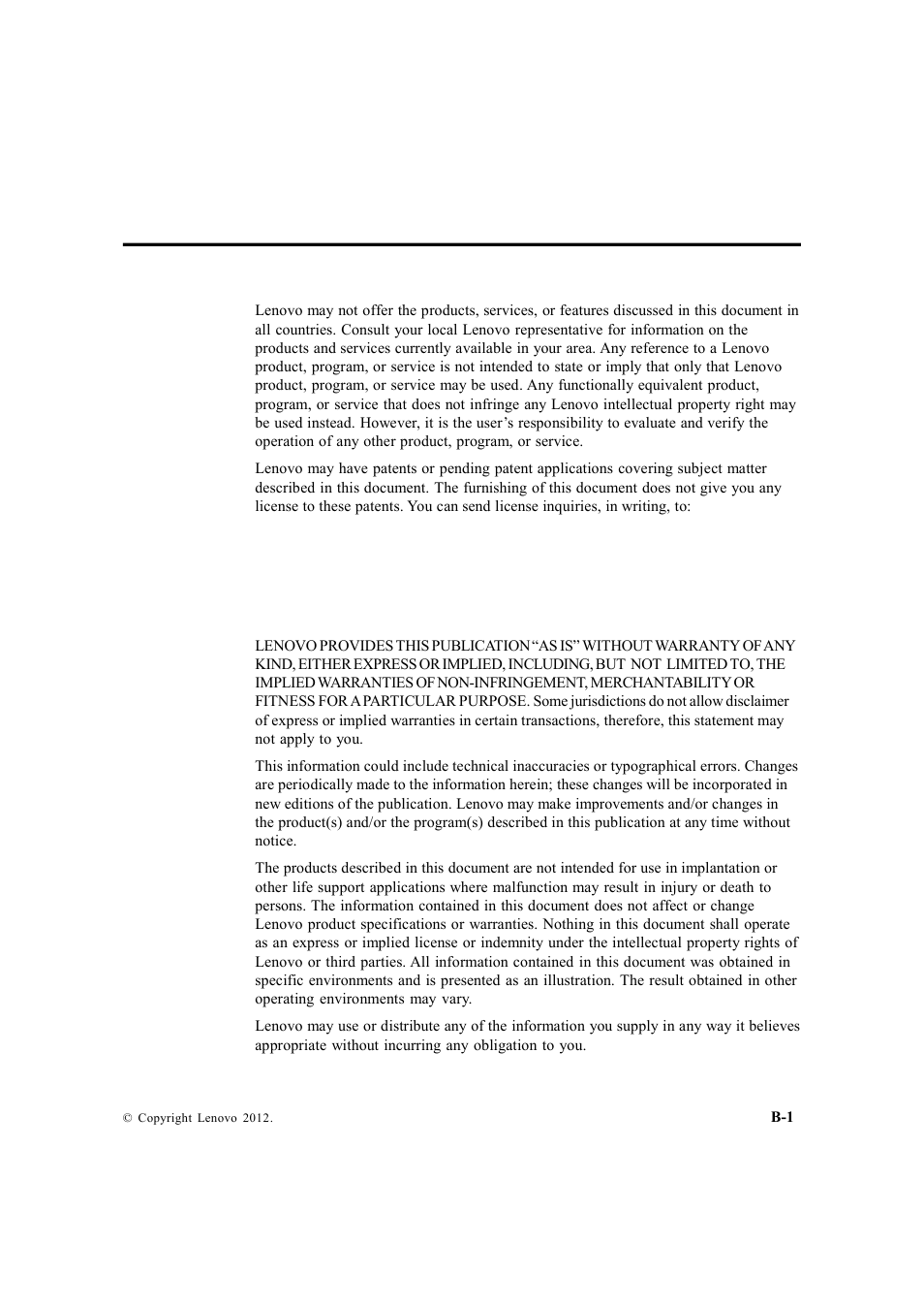 Appendix b. notices | Lenovo ThinkVision LT1712p Monitor User Manual | Page 36 / 39