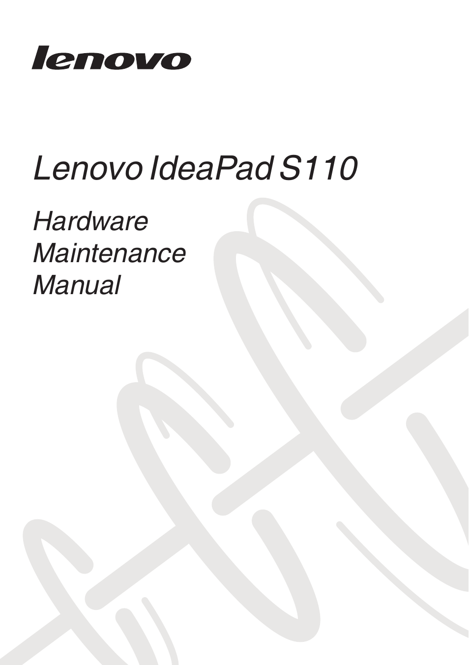Lenovo IdeaPad S110 User Manual | 86 pages
