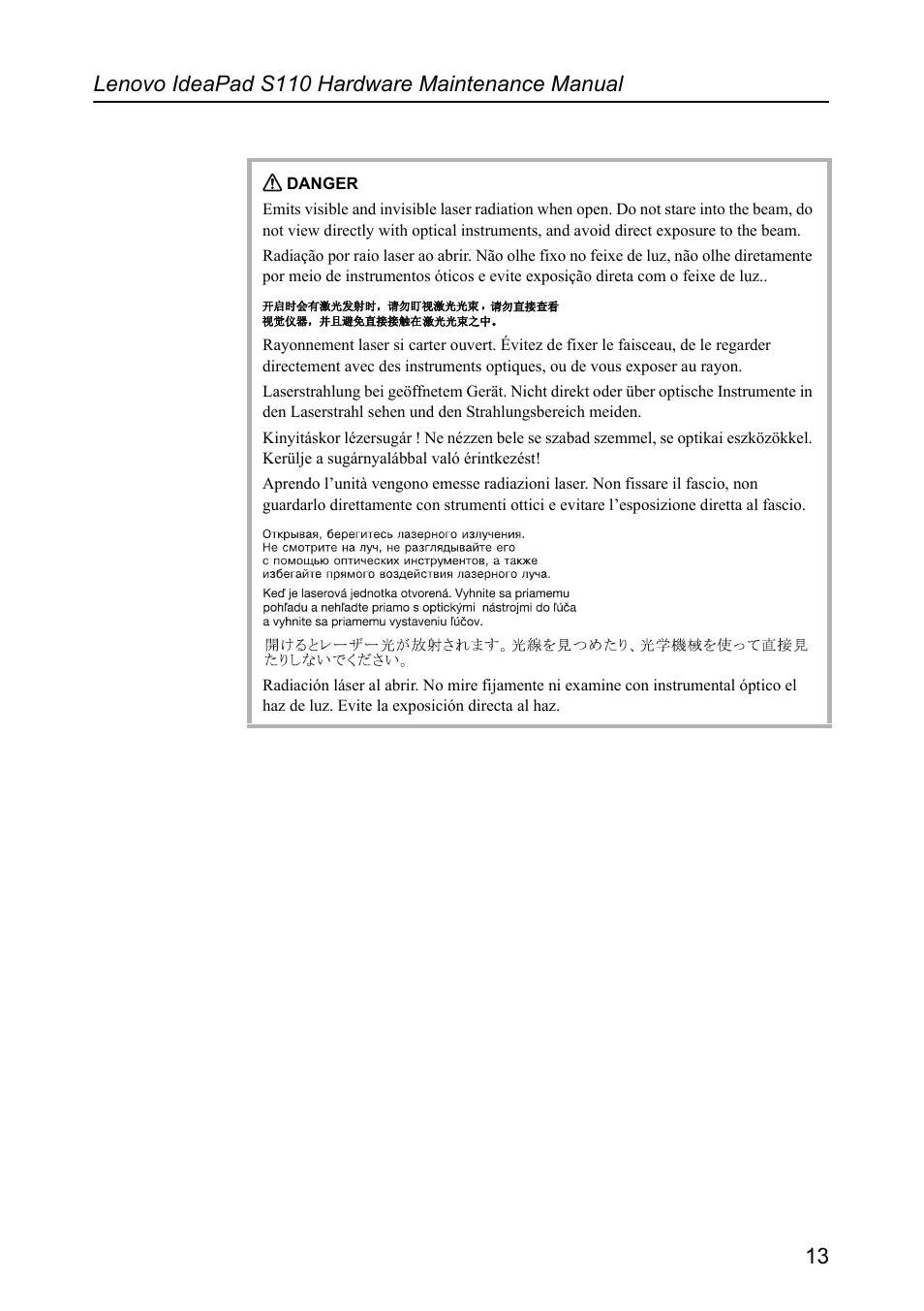 Lenovo IdeaPad S110 User Manual | Page 17 / 86