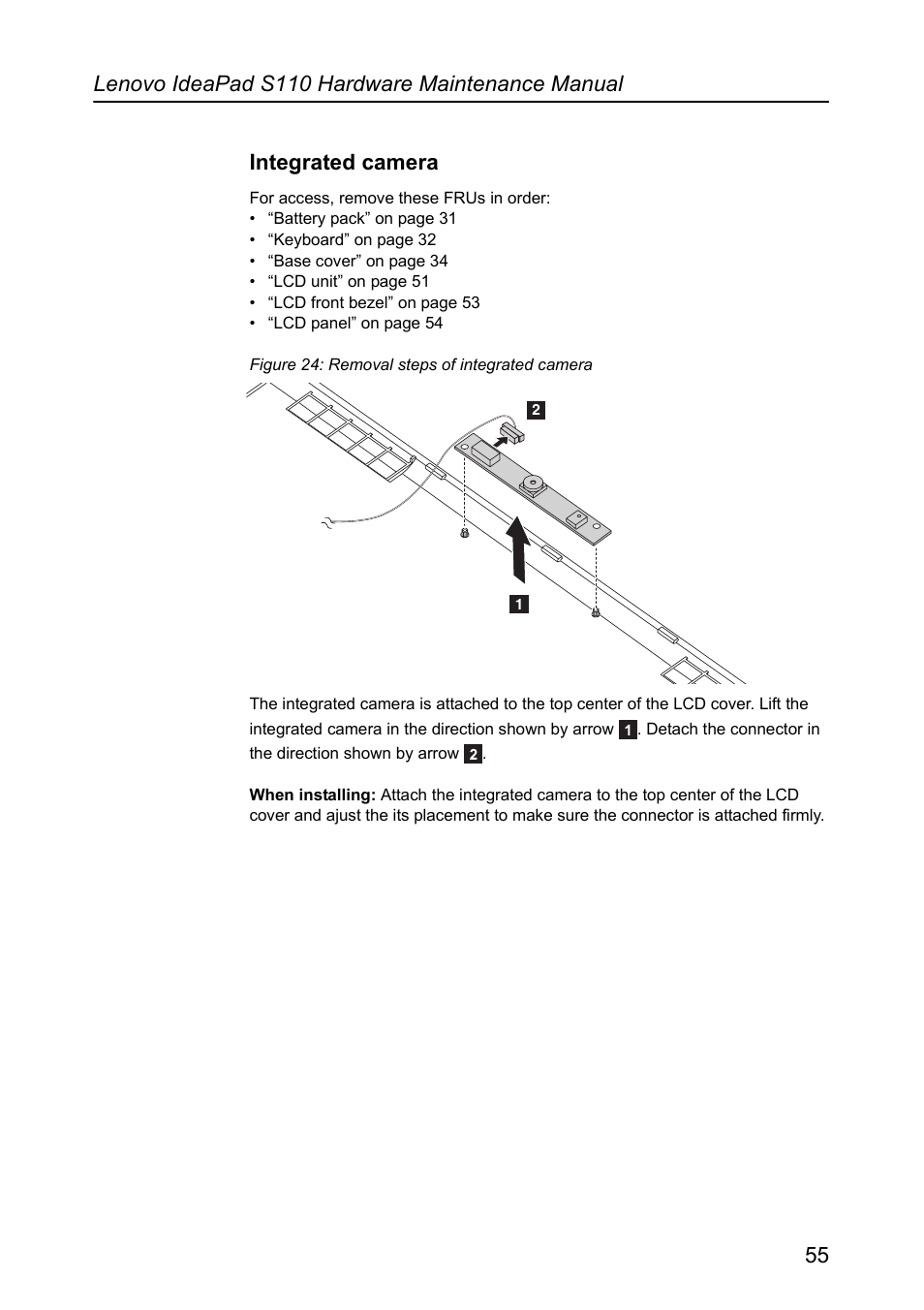 Integrated camera | Lenovo IdeaPad S110 User Manual | Page 59 / 86