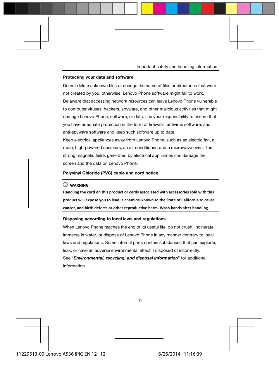 Lenovo A536 Smartphone User Manual | Page 11 / 20