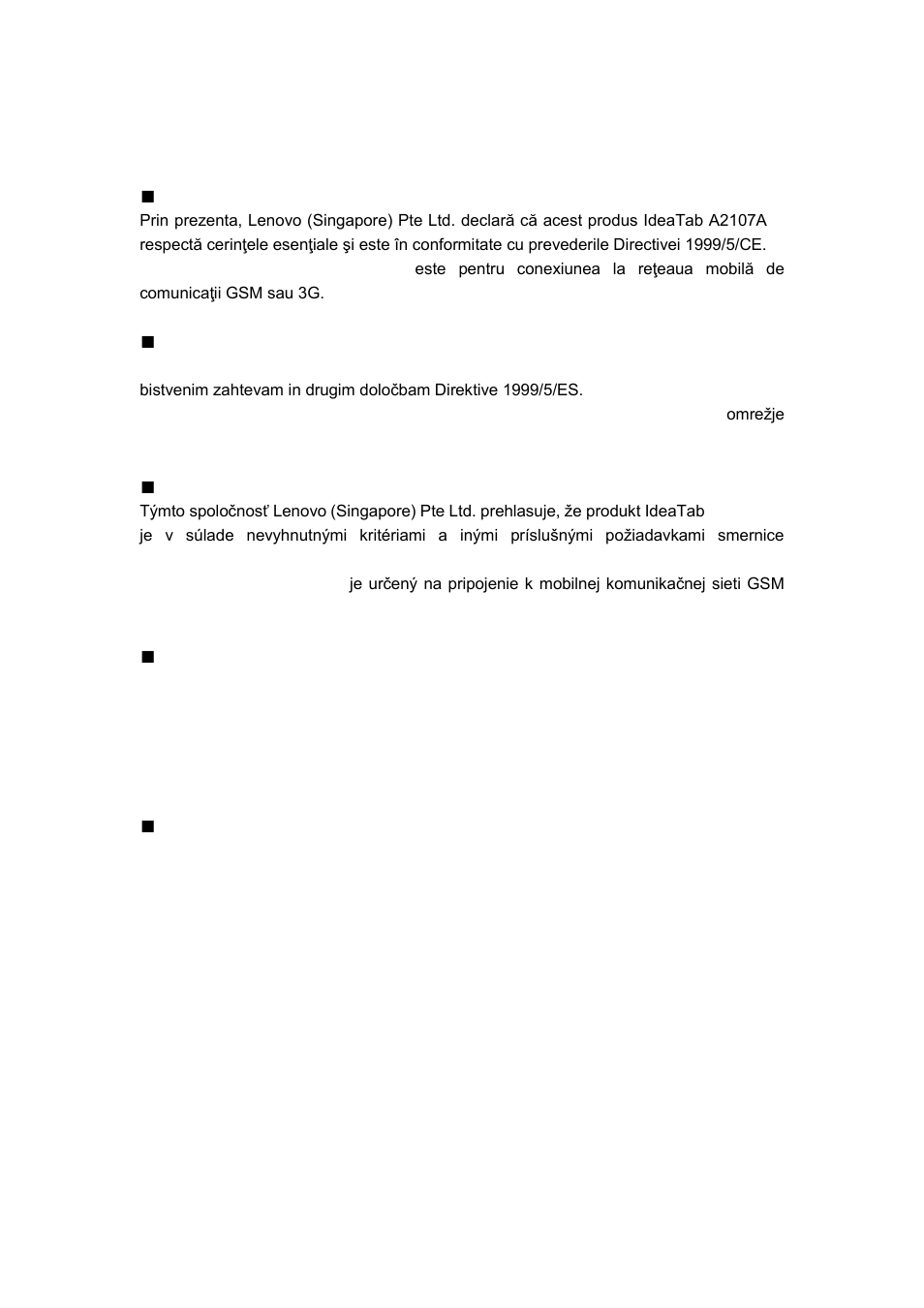 Lenovo A2107 Tablet User Manual | Page 5 / 13