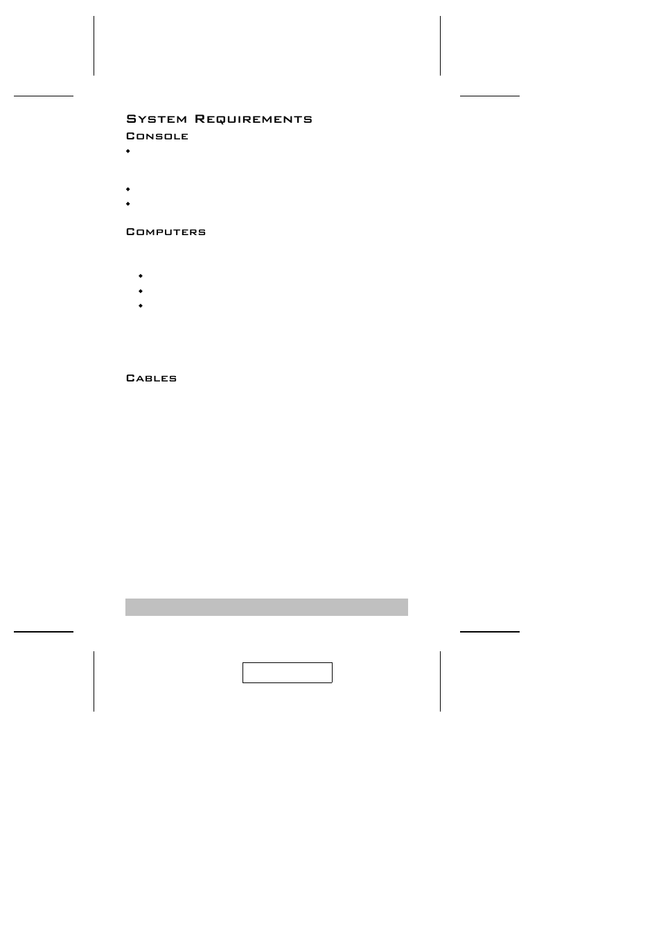 System requirements, Console, Computers | Cables | ATEN CS-74A User Manual | Page 5 / 16