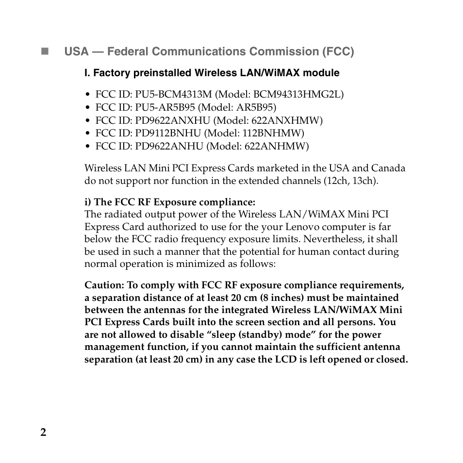 Lenovo IdeaPad U160 User Manual | Page 3 / 40