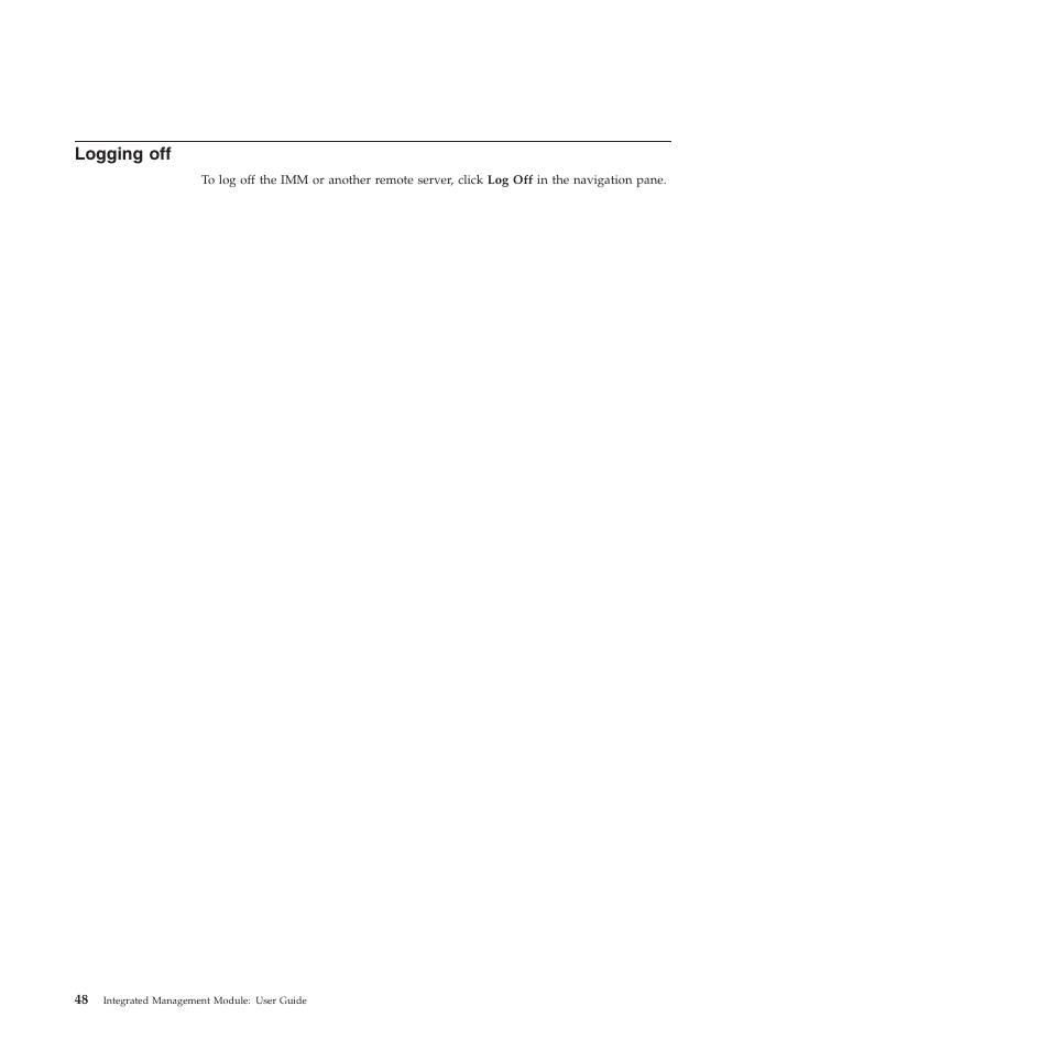 Logging off | Lenovo ThinkServer TD200 User Manual | Page 54 / 120