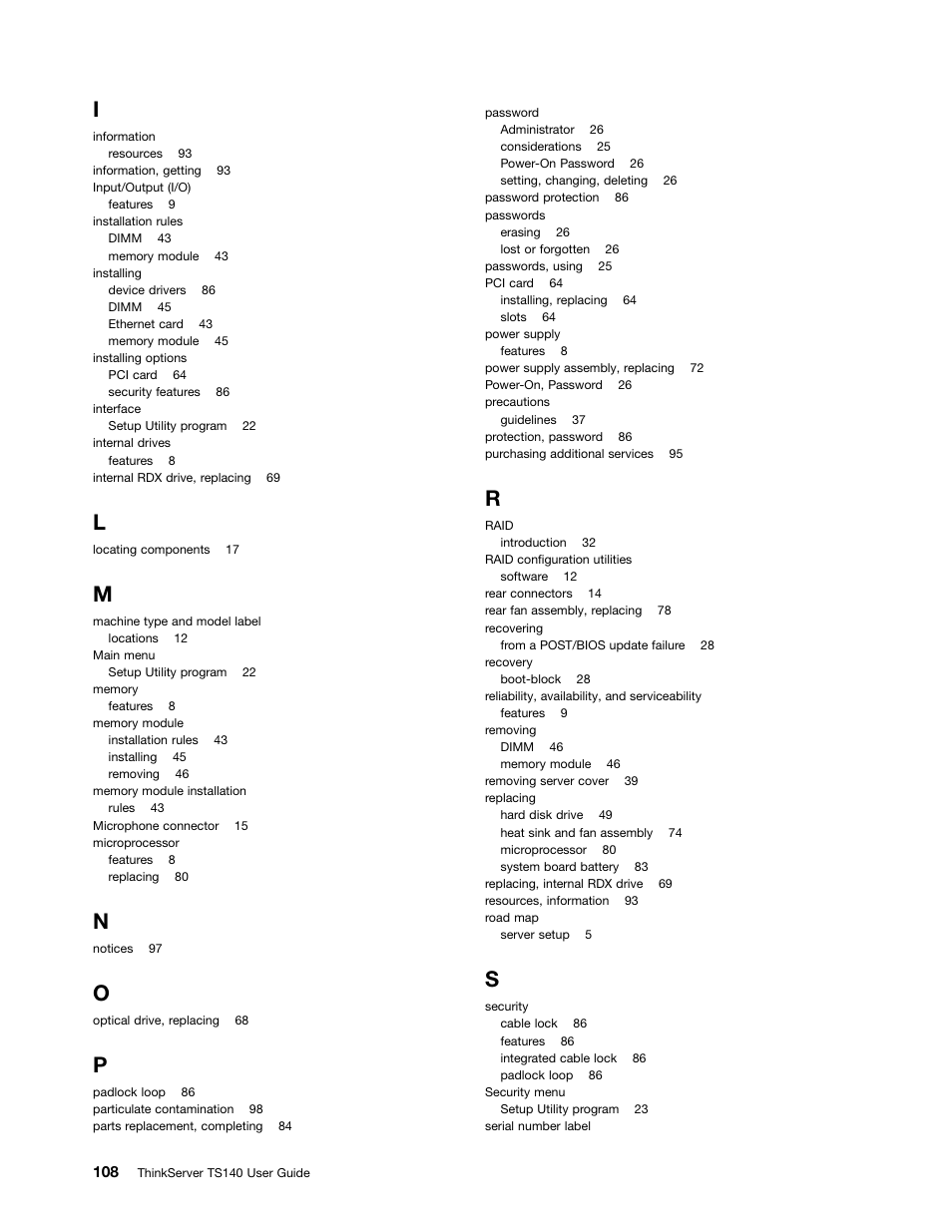 Lenovo ThinkServer TS140 User Manual | Page 120 / 124