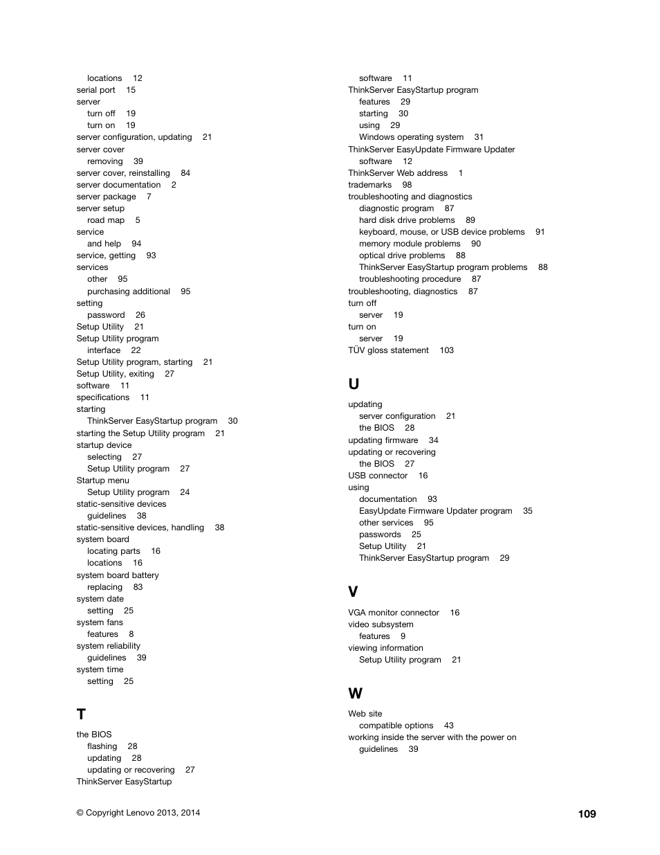 Lenovo ThinkServer TS140 User Manual | Page 121 / 124