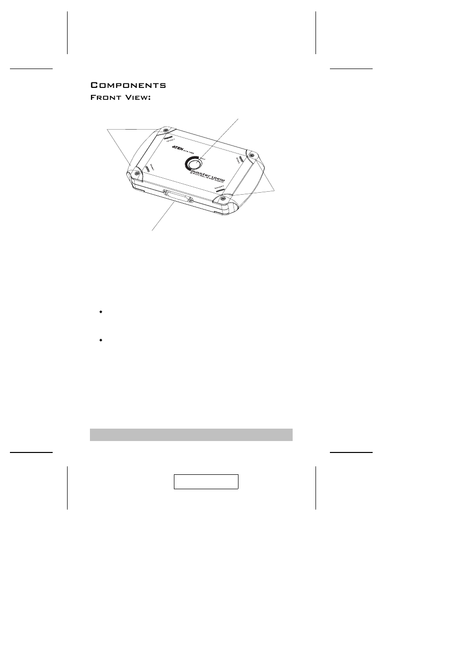 Components, Front view | ATEN ACS-1602 User Manual | Page 6 / 16