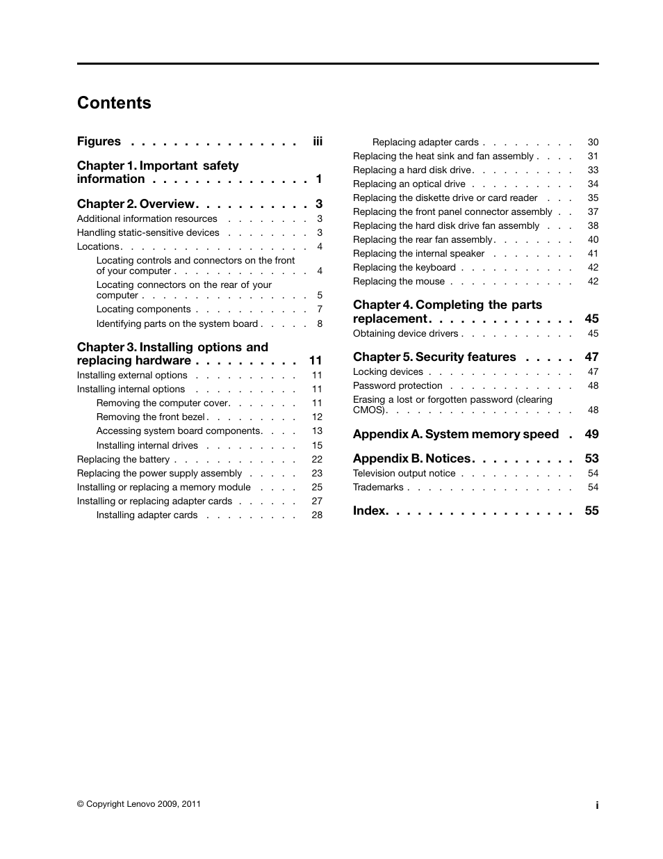 Lenovo ThinkStation D20 User Manual | Page 3 / 64