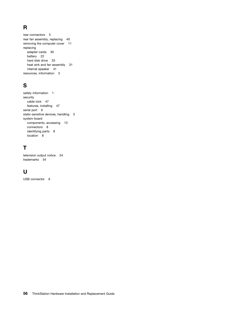 Lenovo ThinkStation D20 User Manual | Page 62 / 64