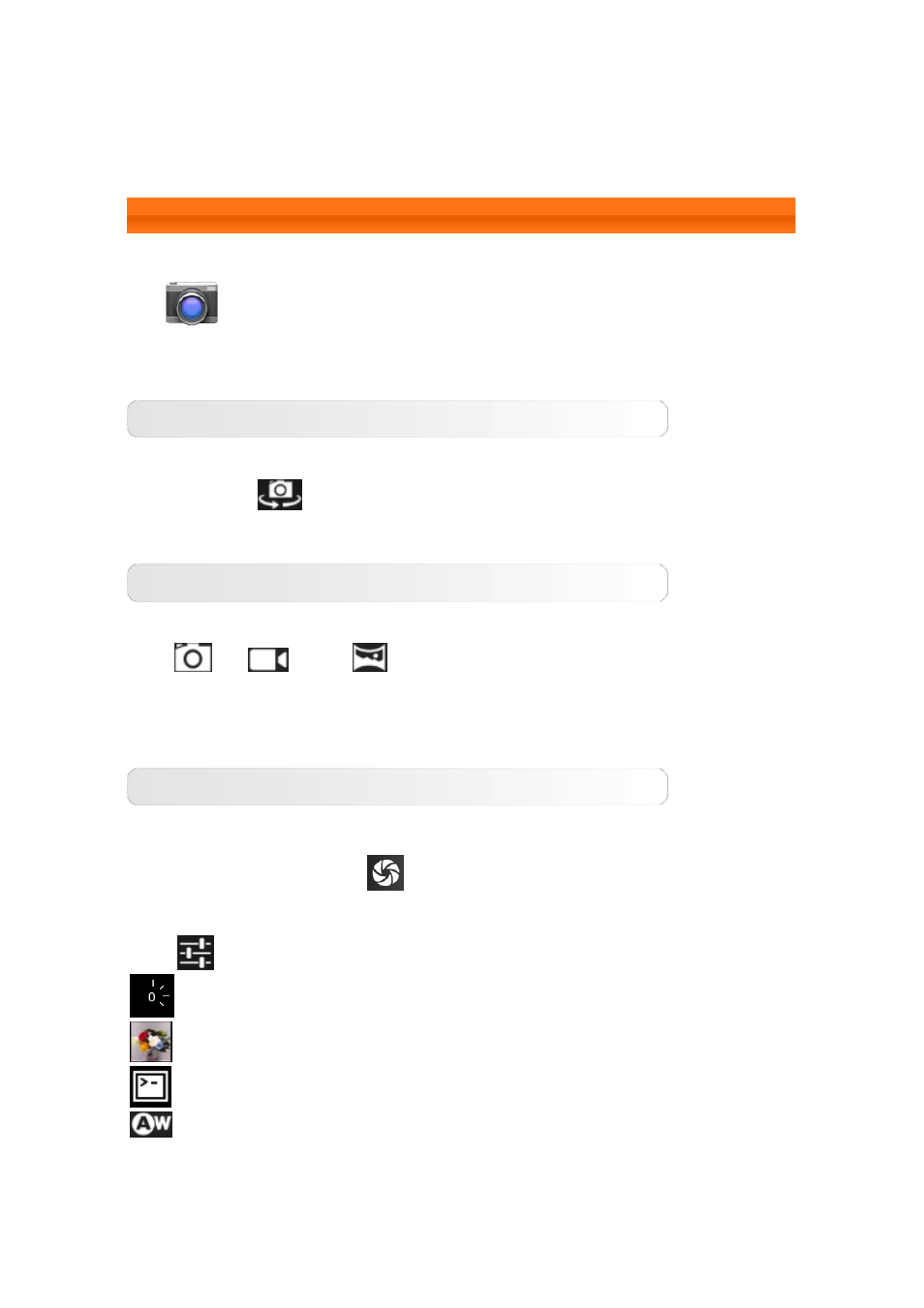 Camera | Lenovo S6000 Tablet User Manual | Page 14 / 28