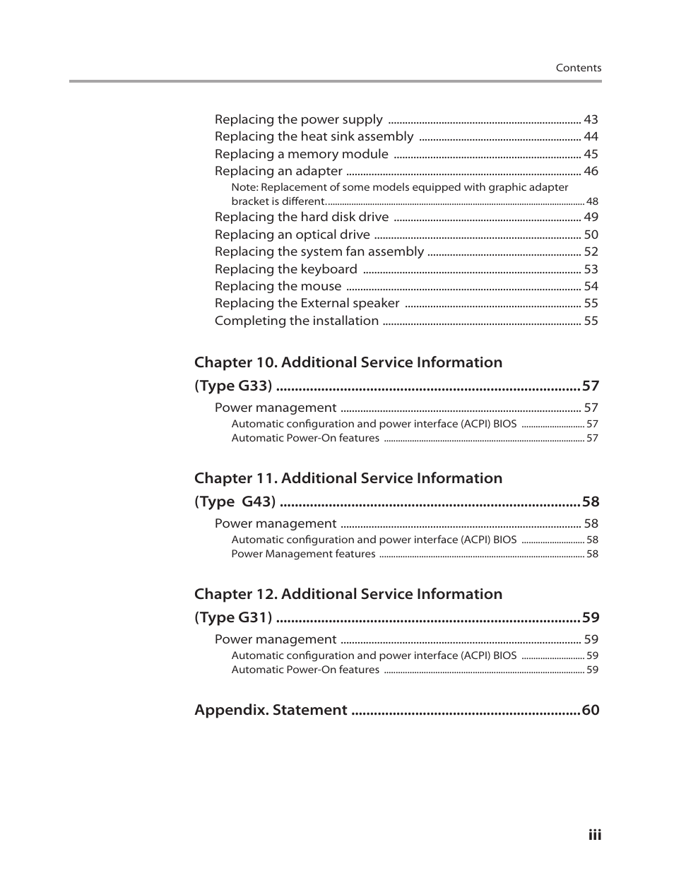 Lenovo IdeaCentre K220 User Manual | Page 3 / 64