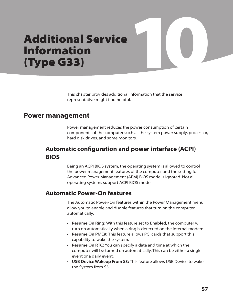 Additional service information (type g33) | Lenovo IdeaCentre K220 User Manual | Page 60 / 64