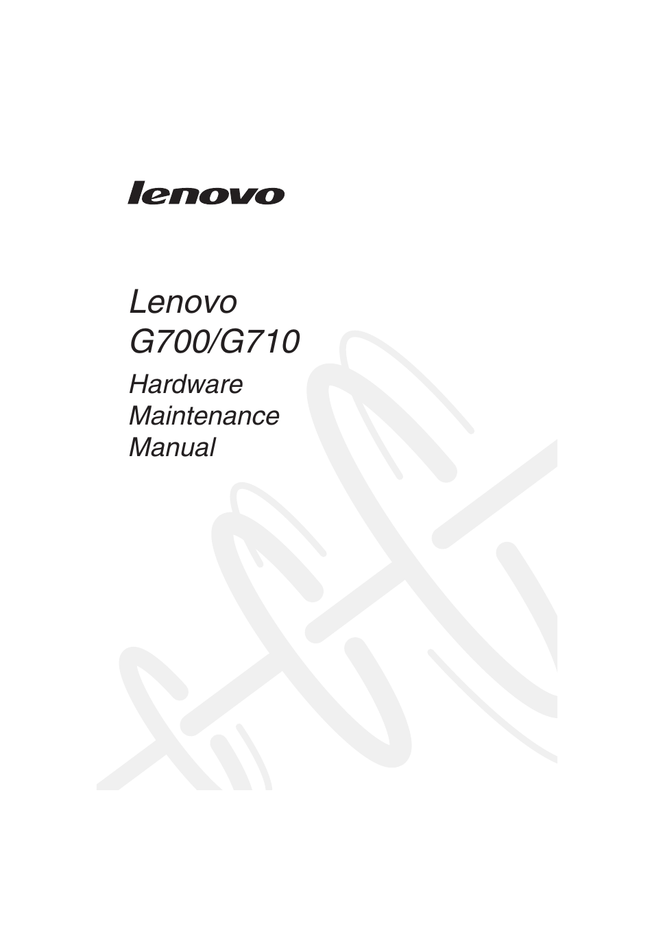 Lenovo G710 Notebook User Manual | 88 pages